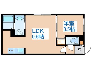 Harness北１条の物件間取画像